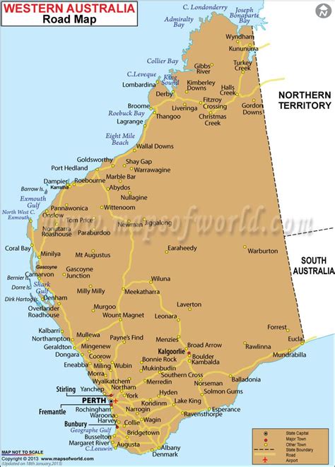 Image result for Map of West Australia