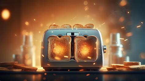 Toradh íomhá ar Toasting Bread in Toaster