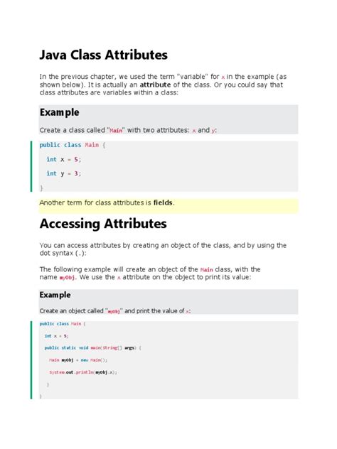 Properties and Attributes in Java に対する画像結果