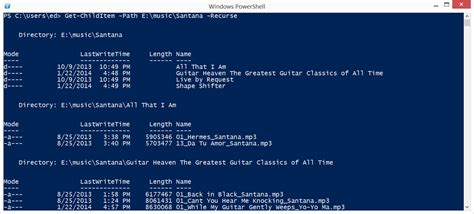 Image result for PowerShell Directory Listing