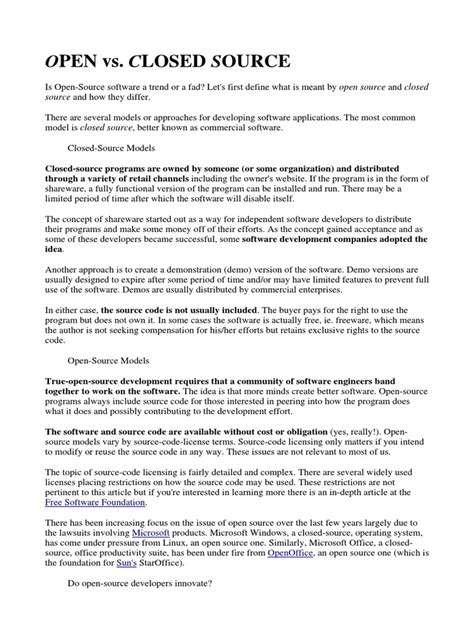 Open vs Closed Source Code కోసం చిత్ర ఫలితం