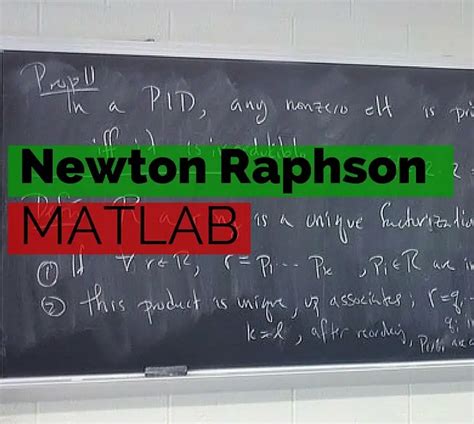 Image result for MATLAB Newton-Raphson Tutorial