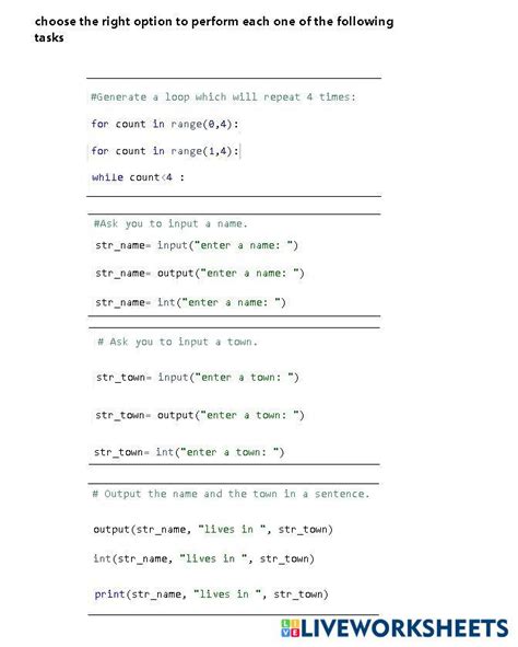 Image result for Python Worksheet for Kids