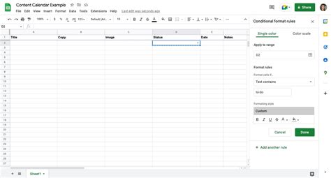 Image result for How to Do a Calendar in Google Sheets