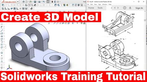 Toradh íomhá ar SolidWorks Link Model to Drawing
