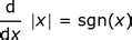 Image result for Absolute Value Derivative Graph