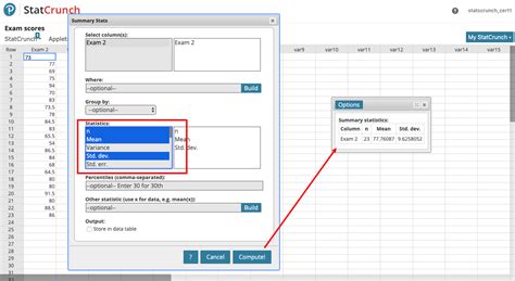 Image result for Statistics Software Columns