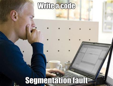 Image result for Segmentation Fault Race vs Python Meme