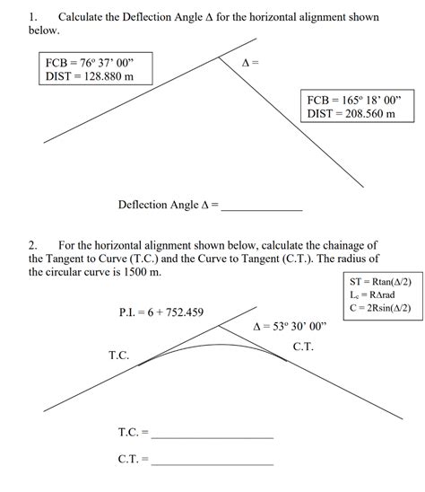 Deflection Angle Horizontal Curve に対する画像結果