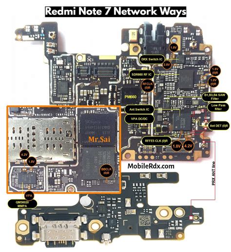 Toradh íomhá ar MI Note 7 Pro PCB Board