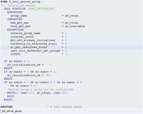 Toradh íomhá ar Sample ABAP Code.doc