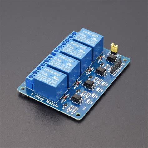 Image result for 4 Channel Relay Module with Optocoupler Pinout