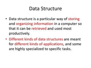 Image result for Common Data Structure in Data Science PPT