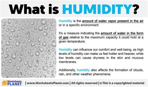 Image result for Humidity Explained