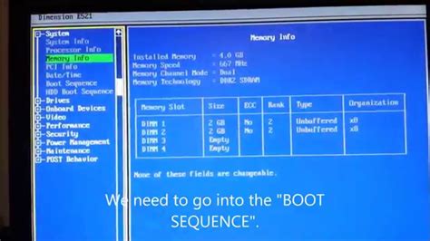 Toradh íomhá ar Dell Boot Sequence Windows Boot Manager