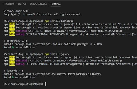 Toradh íomhá ar Angular Install NPM