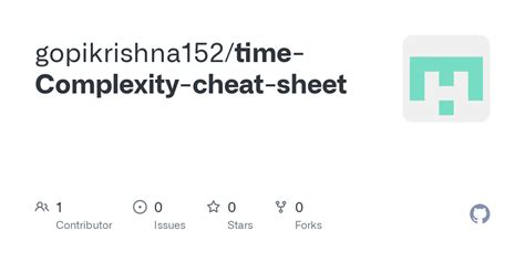 Image result for Complexity Analysis Cheat Sheet