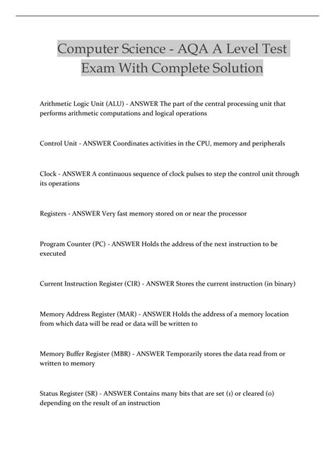 Toradh íomhá ar Computer Science a Level Test