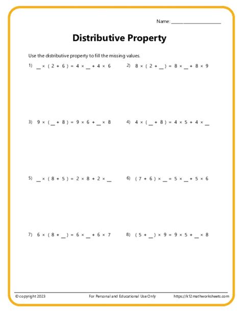 Image result for 7th Grade Math Worksheets Distributive Property Worksheet