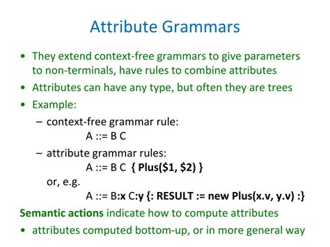 PPT - Attribute Grammars PowerPoint Presentation, free download - ID ...