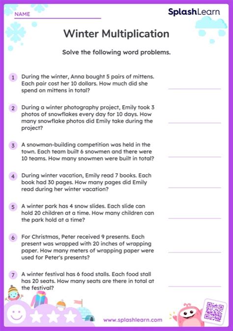 Image result for Grade 3 Math Multiplication Word Problems Worksheets