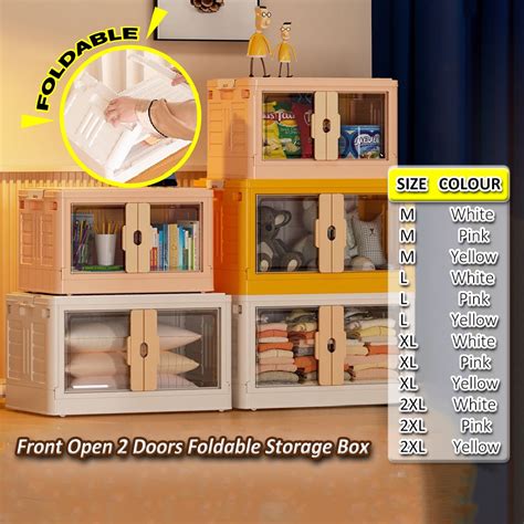 Image result for Stackable Storage Box with Opening Flap