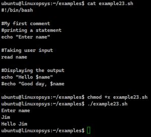 How to Write Comment in Linux Terminal માટે ઇમેજ પરિણામ