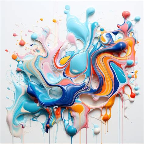 Toradh íomhá ar Colorful Abstract Paint Splash