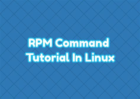 Image result for RPM Linux Command