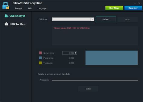 Toradh íomhá ar USB Encryption Software