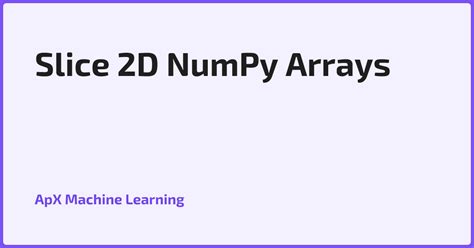 Numpy Slice Array に対する画像結果