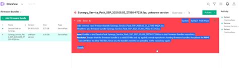 Toradh íomhá ar Synergy OneView