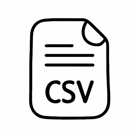 Toradh íomhá ar Work CSV File Icon