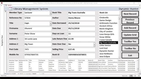 Image result for Library Management System Project MS Access
