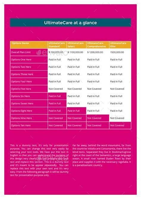 Insurance Brochure Samples に対する画像結果