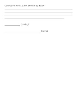 Image result for Argumentative Letter Example