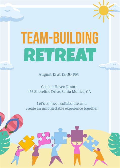 Image result for Team Bonding Activity Invitation Template