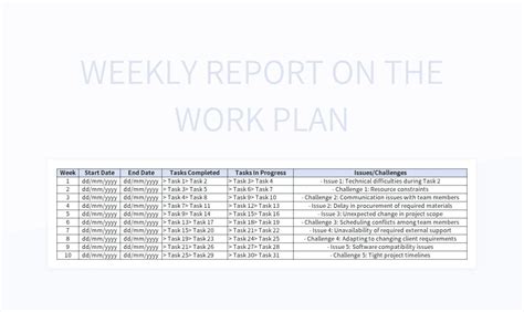 Afbeeldingsresultaten voor Weekly Work Plan Template Word