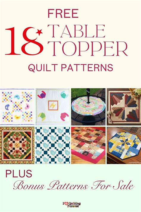 Image result for Free Patterns for Table Topper