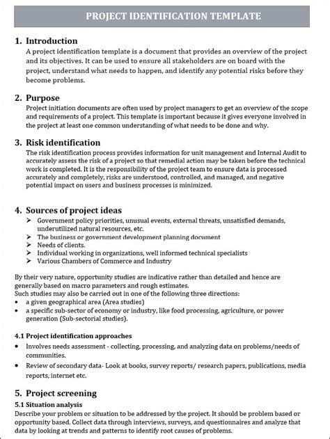 Project Identification Examples に対する画像結果