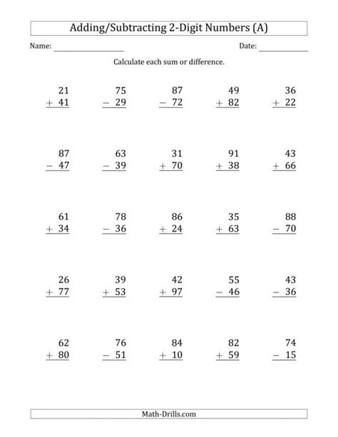 Image result for 2nd Grade Math Worksheets Double-Digit Addition