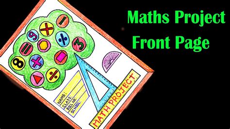 Image result for Mathematics Project Front Page Design