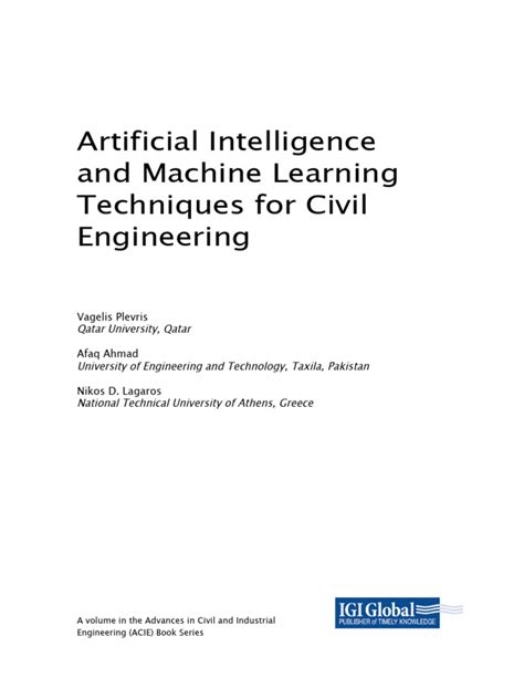 Afbeeldingsresultaten voor Machine Learning in Civil Engineering PHT PDF