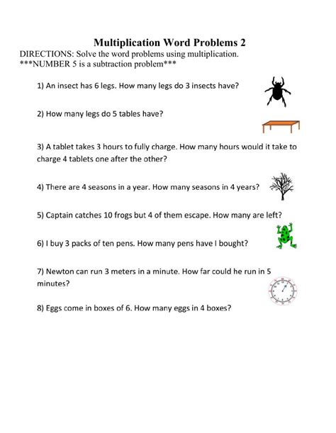 Image result for Double-Digit Multiplication Word Problems Kids Worksheets