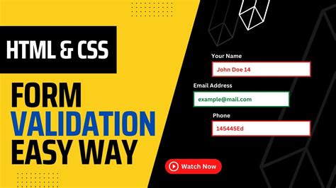 Image result for HTML Form Validation
