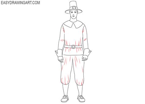 Image result for How to Draw a Pilgrim
