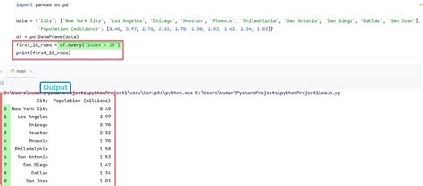 Image result for Print One Row of Data Frame Python
