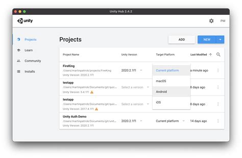 Toradh íomhá ar Unity Organization How to Open a Project