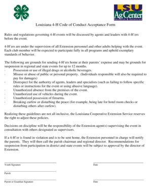 Image result for Code of Conduct Acceptance Form