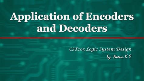Image result for Applications of Encoder and Decoder